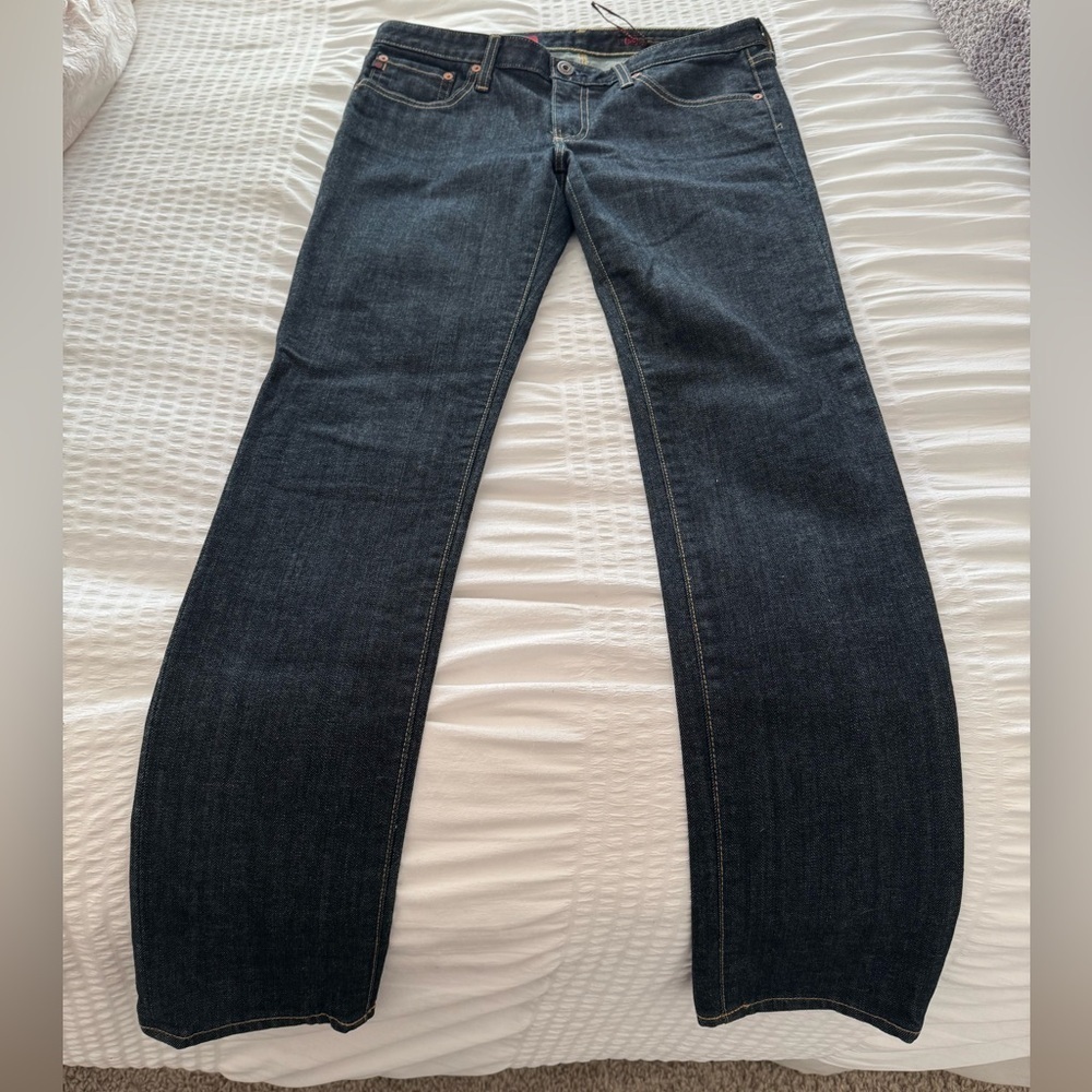 ag Adriano Goldschmied “the stilt” straight leg dark wash jeans size 29R - Picture 2 of 16